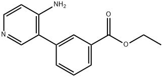 ethyl 3-(4-aMinopyridin-3-yl)benzoate 化学構造式