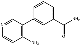 3-(4-氨基吡啶-3-基)苯甲酰胺 结构式