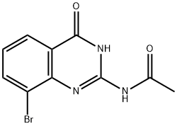 N-(8-溴-4-氧代-3,4-二氢喹唑啉-2-基)乙酰胺 结构式