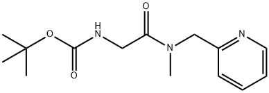 [(Methyl-pyridin-2-ylMethyl-carbaMoyl)-Methyl]-carbaMic acid tert-butyl ester Structure