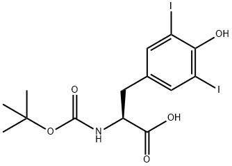 Boc-3,5-diiodo-DL-tyrosine Structure