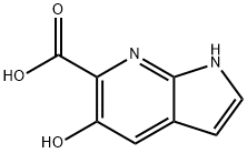 5-Hydroxy-7-azaindole-6-carboxylic acid Struktur