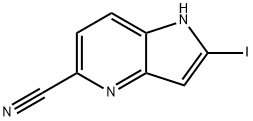 5-Cyano-2-Iodo-4-azaindole 结构式