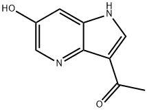 3-Acetyl-6-hydroxy-4-azaindole 化学構造式