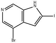 4-溴-2-碘-1H-吡咯并[2,3-C]吡啶, 1260381-74-5, 结构式