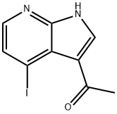 3-Acetyl-4-iodo-7-azaindole 化学構造式