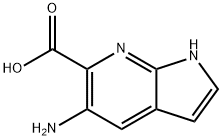 5-AMino-7-azaindole-6-carboxylic acid 化学構造式