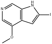 2-Iodo-4-Methoxy-6-azaindole 结构式