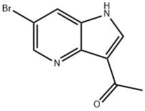 1-(6-溴-1H-吡咯并[3,2-B]吡啶-3-基)乙-1-酮, 1260382-55-5, 结构式