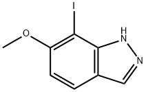 6-Methoxy-7-iodo-1H-indazole Struktur