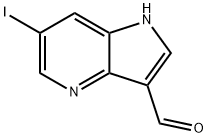 6-Iodo-4-azaindole-3-carboxaldehyde 化学構造式