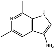 3-AMino-5,7-diMethyl-6-azaindole 结构式