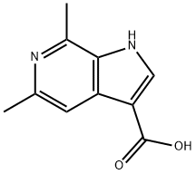 5,7-DiMethyl-6-azaindole-3-carboxylic acid,1260383-21-8,结构式