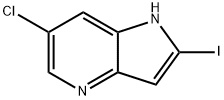 6-氯-2-碘-1H-吡咯并[3,2-B]吡啶 结构式