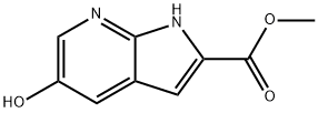 5-Hydroxy-7-azaindole-2-carboxylic acid Methyl ester 化学構造式