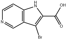3-BroMo-5-azaindole-2-carboxylic acid Structure