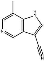 7-甲基-1H-吡咯并[3,2-C]吡啶-3-甲腈 结构式