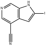 4-Cyano-2-iodo-6-azaindole,1260384-50-6,结构式