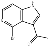 3-Acetyl-4-broMo-5-azaindole Struktur