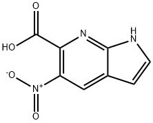 5-Nitro-7-azaindole-6-carboxylic acid 化学構造式