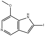 2-Iodo-7-Methoxy-5-azaindole Structure