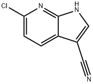 6-氯-1H-吡咯并[2,3-B]吡啶-3-甲腈, 1260385-93-0, 结构式