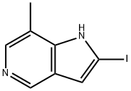 2-Iodo-7-Methyl-5-azaindole 化学構造式