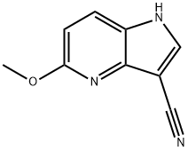 3-Cyano-5-Methoxy-4-azaindole 化学構造式