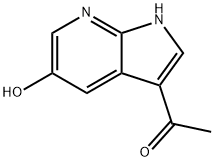 3-Acetyl-5-hydroxy-7-azaindole 结构式