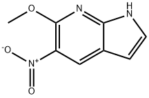 6-Methoxy-5-nitro-7-azaindole 化学構造式