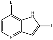 7-BroMo-2-iodo-4-azaindole 结构式