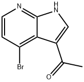 3-乙酰基-4-溴-7-氮杂吲哚, 1260386-51-3, 结构式