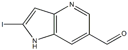 2-Iodo-4-azaindole-6-carboxaldehyde Structure