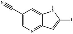 6-Cyano-2-iodo-4-azaindole Structure