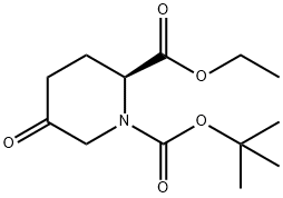 (S)-1-tert-butyl 2-ethyl 5-oxopiperidine-1,2-dicarboxylate Struktur