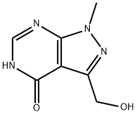 3-羟甲基-1-甲基-1H-吡唑并[3,4-D]嘧啶-4-醇 结构式