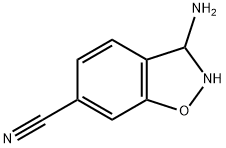 3-氨基-2,3-二氢苯并[D]异恶唑-6-甲腈, 1260657-33-7, 结构式
