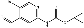 2-(Boc-aMino)-5-broMoisonicotinaldehyde Struktur