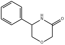 5-苯基吗啉-3-酮, 1260672-03-4, 结构式
