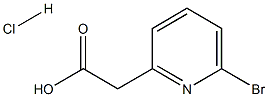 2-(6-溴吡啶-2-基)乙酸盐酸盐,1260674-83-6,结构式