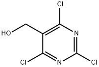 (2,4,6-トリクロロピリミジン-5-イル)メタノール 化学構造式