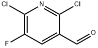 2,6-Dichloro-5-fluoropyridine-3-carboxaldehyde Struktur