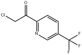 2-chloro-1-(5-(trifluoromethyl)pyridin-2-yl)ethanone Struktur