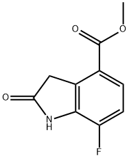 Methyl 7-fluoro-2-oxoindoline-4-carboxylate Struktur
