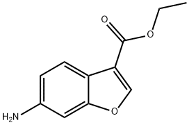 6-氨基苯并呋喃-3-甲酸乙酯, 1260788-13-3, 结构式