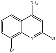 8-Bromo-2-chloroquinolin-4-amine Structure