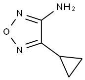 4-cyclopropyl-1,2,5-oxadiazol-3-amine, 1260803-29-9, 结构式