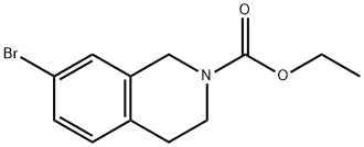 Ethyl 7-broMo-3,4-dihydroisoquinoline-2(1H)-carboxylate 结构式