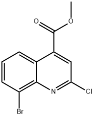 Methyl 8-bromo-2-chloroquinoline-4-carboxylate Structure