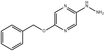 2-(Benzyloxy)-5-hydrazinylpyrazine Struktur